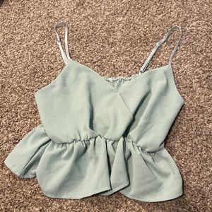 Green tank top